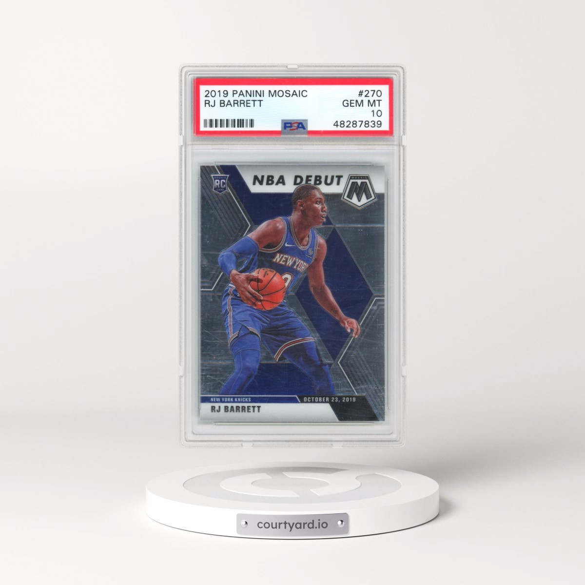 2019 RJ Barrett - Basketball Panini Mosaic PSA 10 GEM MINT